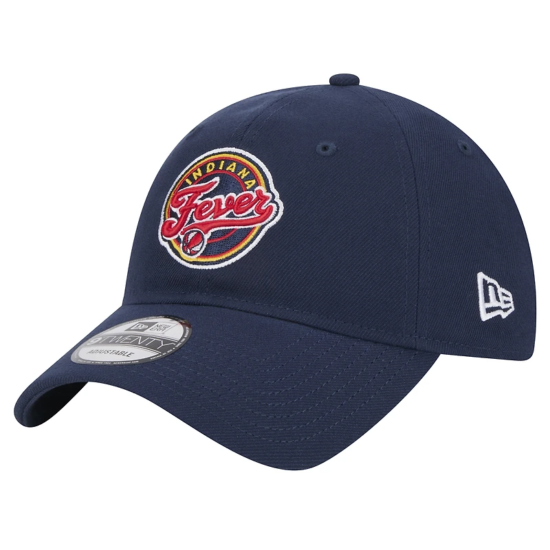 Casquette réglable unisexe New Era bleu marine Indiana Fever Core Logo 9TWENTY