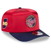 Unisex New Era Red/Navy Indiana Fever 2026 WNBA Draft Satin A-Frame 9FORTY Adjustable Hat
