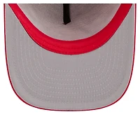 Casquette unisexe New Era rouge Indiana Fever Worn Foam Front 9FIFTY à fermeture snapback et bordure en mousse