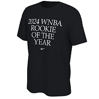 Unisex Nike Caitlin Clark Black Indiana Fever 2024 WNBA Rookie of the Year T-Shirt