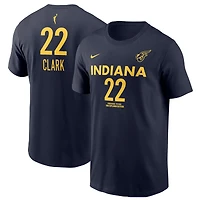 T-shirt unisexe Nike Caitlin Clark Navy Indiana Fever 2024 WNBA Draft Explorer Edition avec nom et numéro de joueur