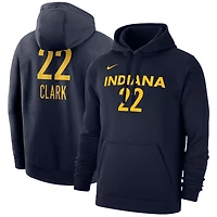 Sweat à capuche unisexe Nike Caitlin Clark Navy Indiana Fever 2024 WNBA Draft Player Name & Number