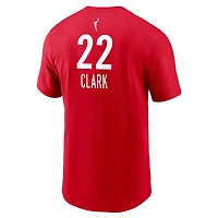 T-shirt unisexe Nike Caitlin Clark Red Indiana Fever 2024 WNBA Draft Rebel Edition avec nom et numéro de joueur