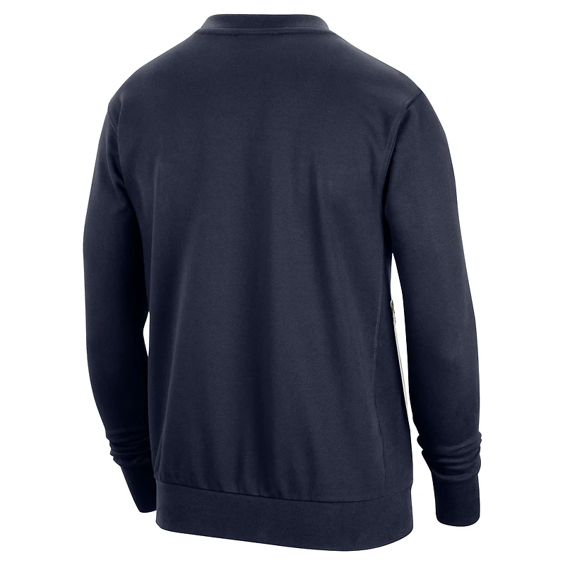 Sweat-shirt unisexe Nike Dri-FIT bleu marine Indiana Fever 2026 pour l'entraînement sur le terrain