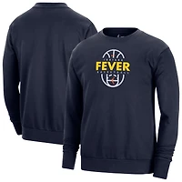 Sweat-shirt unisexe Nike Dri-FIT bleu marine Indiana Fever 2026 pour l'entraînement sur le terrain