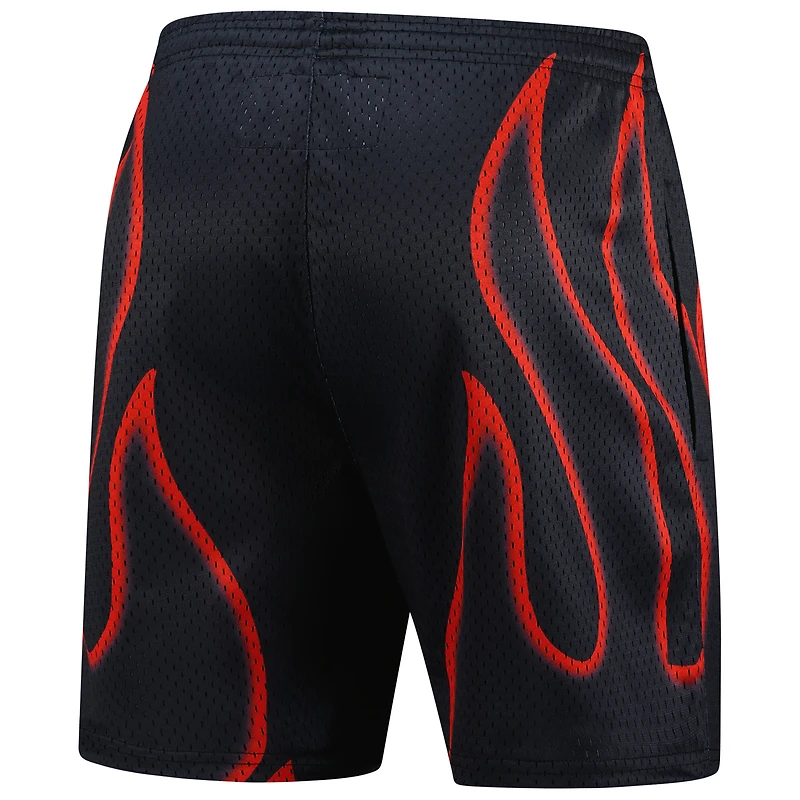 Short de sport unisexe noir Indiana Fever Playa Society