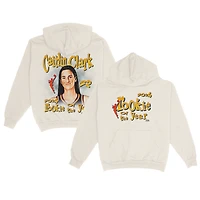 Unisex Playa Society Caitlin Clark Cream Indiana Fever 2024 WNBA Rookie of the Year Pullover Hoodie