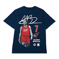 Unisex round21 Aliyah Boston Navy Indiana Fever Player Graphic T-Shirt