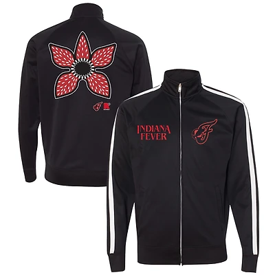 Unisex round21 Black Indiana Fever Stranger Things Hawkins Full-Zip Track Jacket