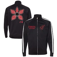 Unisex round21 Black Indiana Fever Stranger Things Hawkins Full-Zip Track Jacket