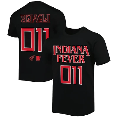 Unisex round21 Black Indiana Fever Stranger Things Premium Relaxed T-Shirt