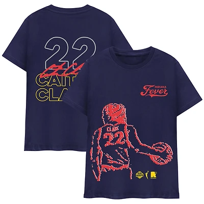 Unisex round21 Caitlin Clark Navy Indiana Fever Bound T-Shirt