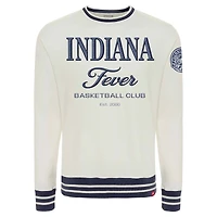 Unisex Sportiqe Cream Indiana Fever Athletic Club Collection French Terry Crew Sweatshirt