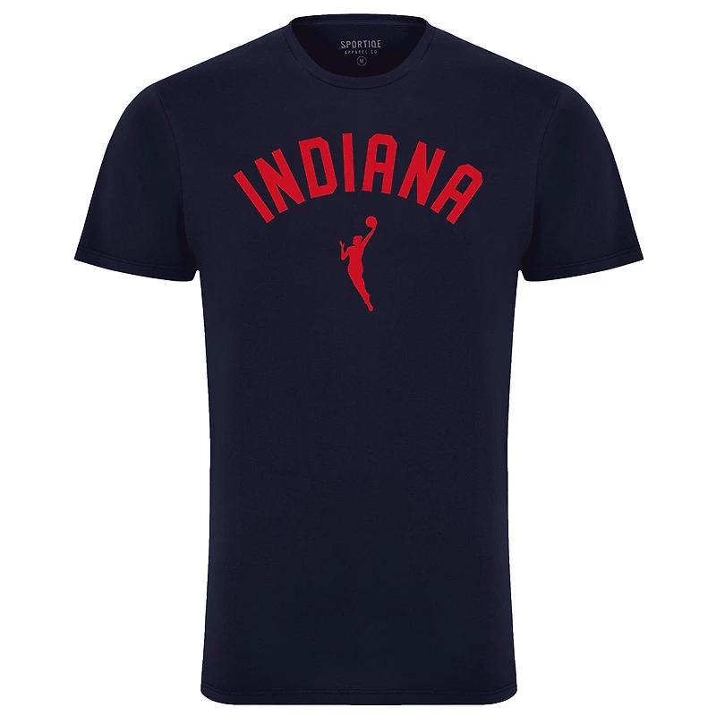 T-shirt unisexe Sportiqe bleu marine avec logo Indiana Fever Duke