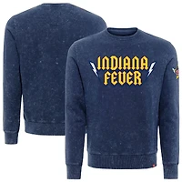 Sweat-shirt unisexe Sportiqe bleu marine Indiana Fever Rock & Roll Collection Freddy Mineral Wash
