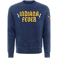 Sweat-shirt unisexe Sportiqe bleu marine Indiana Fever Rock & Roll Collection Freddy Mineral Wash