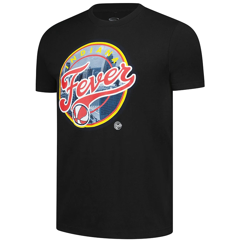 T-shirt unisexe noir avec vue sur la ville de l'Indiana Fever WNBA Stadium Essentials