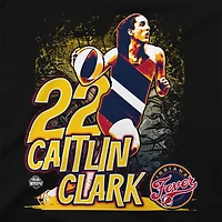 Unisex Stadium Essentials Caitlin Clark Black Indiana Fever Run Through T-Shirt