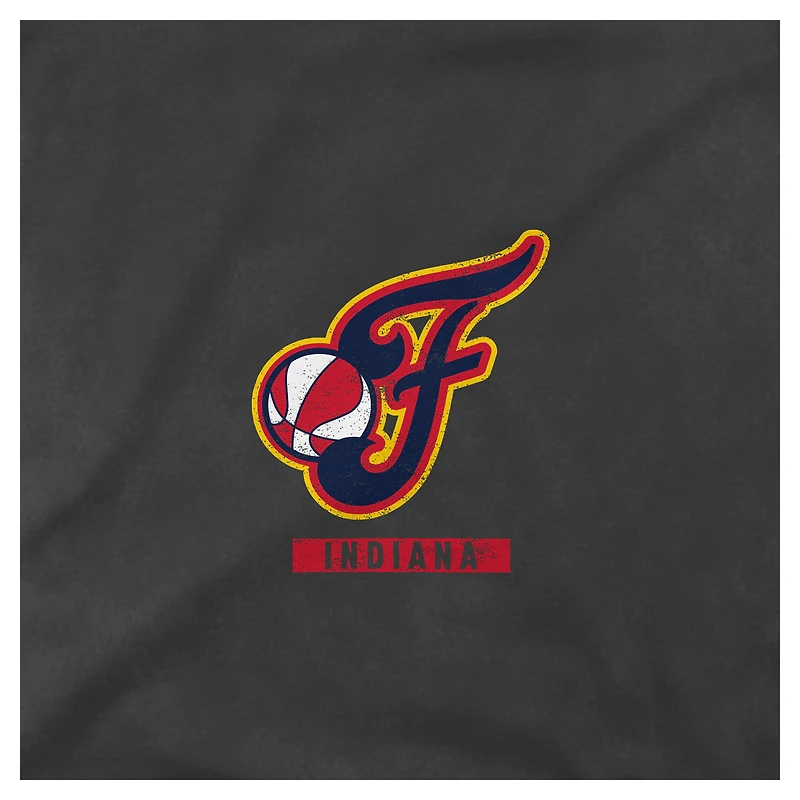 Unisex Stadium Essentials Heather Black Indiana Fever Relaxed Fit Big Shot Vintage Wash T-Shirt