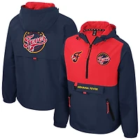 Veste unisexe Stadium Essentials bleu marine/rouge Indiana Fever Legends Challenger à quart de zip