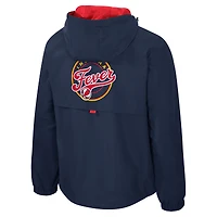 Veste unisexe Stadium Essentials bleu marine/rouge Indiana Fever Legends Challenger à quart de zip