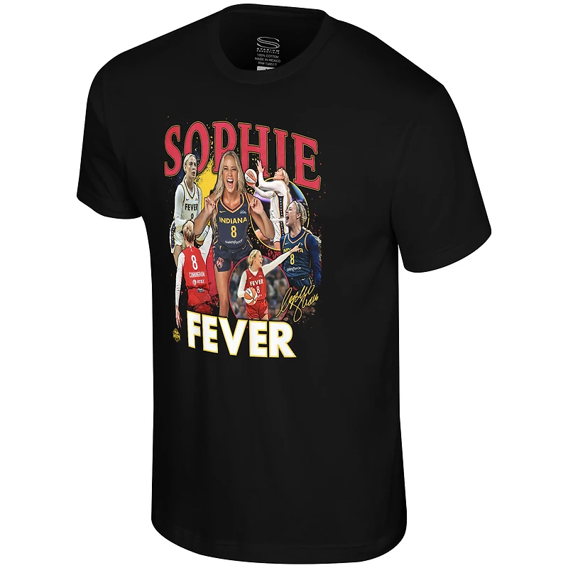T-shirt unisexe Stadium Essentials Sophie Cunningham noir Indiana Fever Player Crossroads