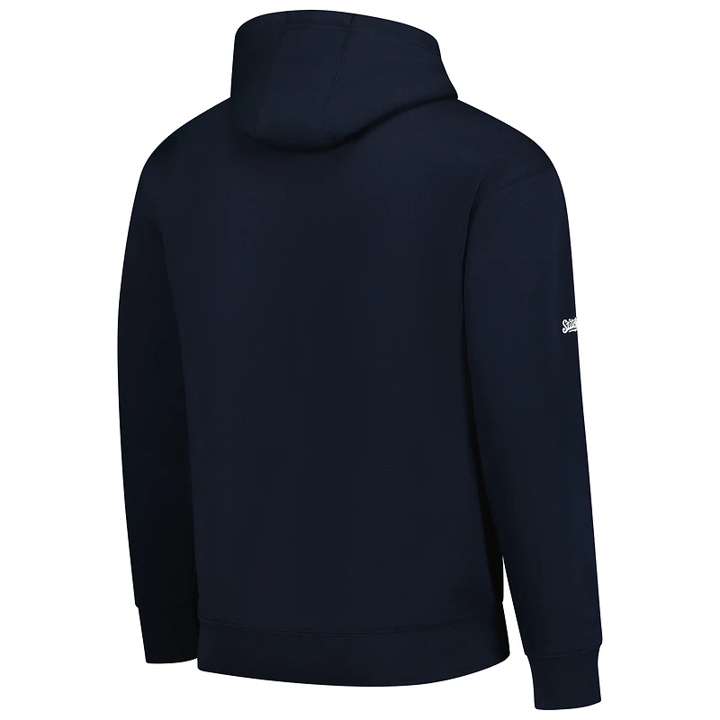 Sweat à capuche unisexe Stitches Caitlin Clark bleu marine Indiana Fever Dynasty Apparel avec logo joueur et équipe