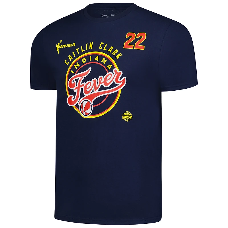 Unisex Stitches Caitlin Clark Navy Indiana Fever Dynasty Apparel Player Name & Number Logo T-Shirt