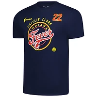 Unisex Stitches Caitlin Clark Navy Indiana Fever Dynasty Apparel Player Name & Number Logo T-Shirt