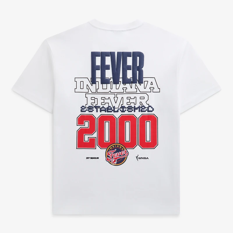 Unisex  White Indiana Fever Graphic T-Shirt
