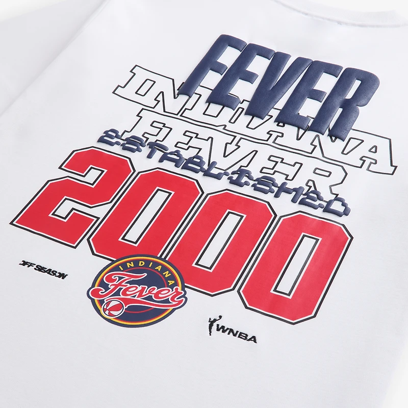 Unisex  White Indiana Fever Graphic T-Shirt