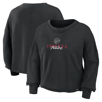 Haut oversize à manches longues Fanatics noir Indiana Fever pour femme