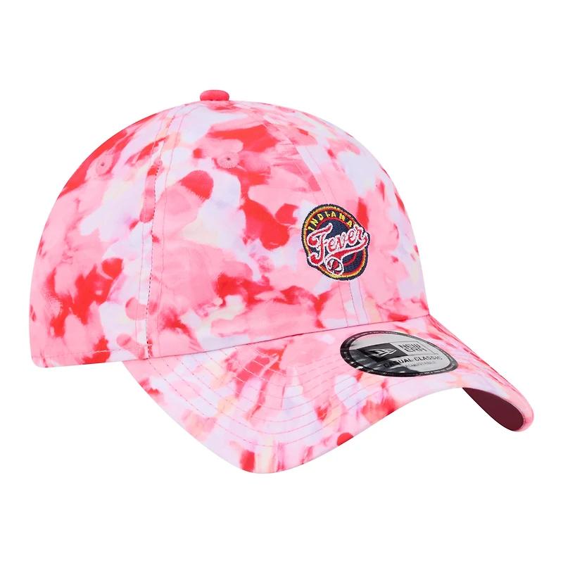 Women's New Era Red Indiana Fever Floral Print Casual Classic Adjustable Hat