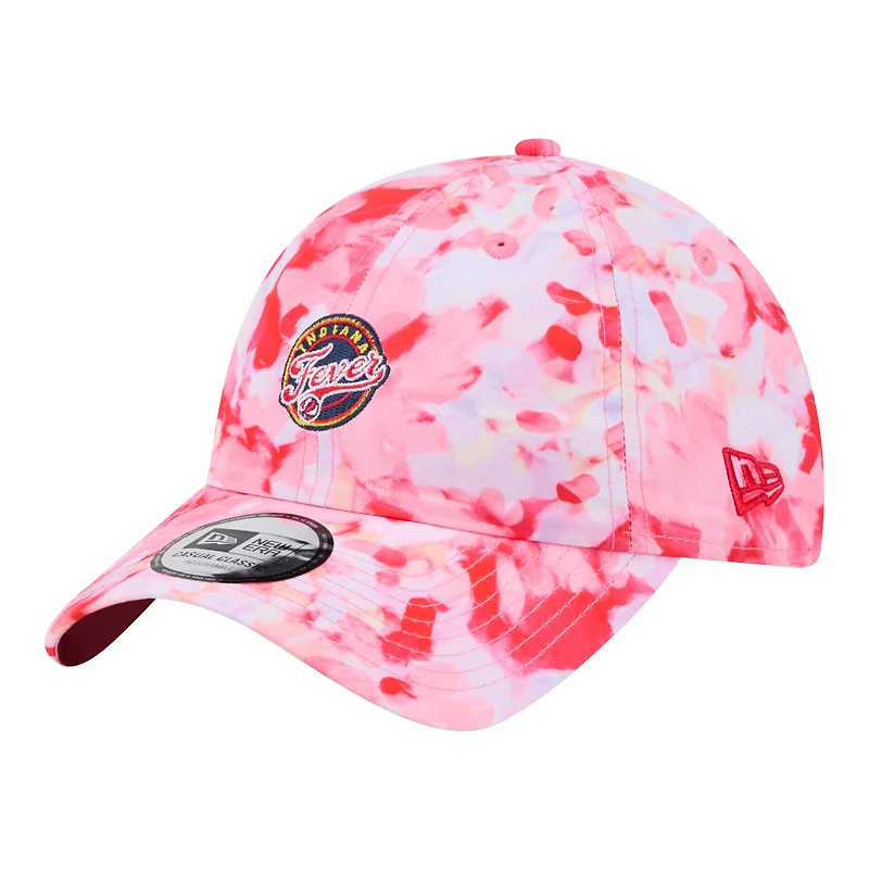 Women's New Era Red Indiana Fever Floral Print Casual Classic Adjustable Hat