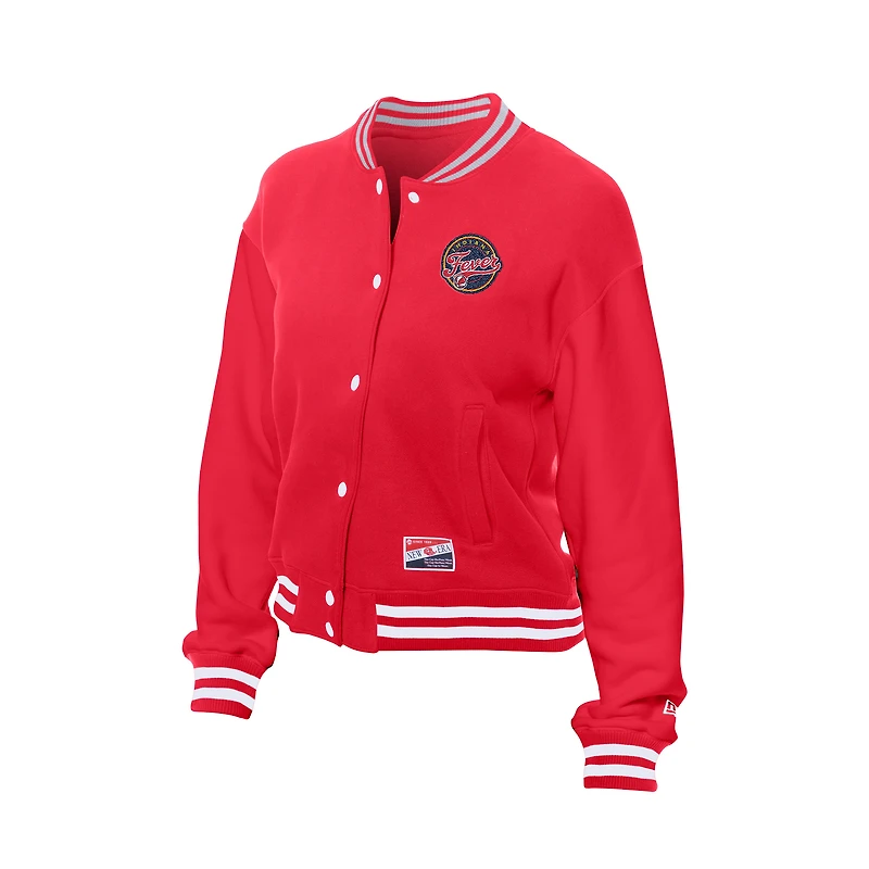 Veste polaire rétro New Era Indiana Fever rouge pour femme
