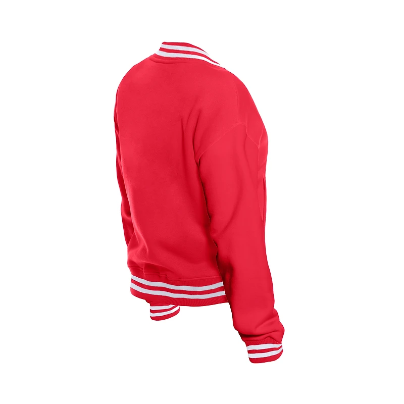 Veste polaire rétro New Era Indiana Fever rouge pour femme