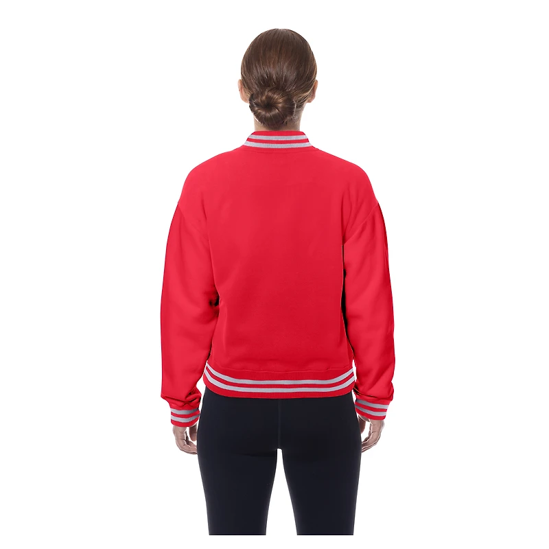 Veste polaire rétro New Era Indiana Fever rouge pour femme