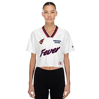Maillot court et carré New Era blanc Indiana Fever Sport Classics pour femme