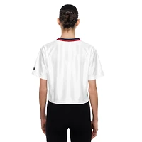 Women's New Era White Indiana Fever Sport Classics Capsule Boxy Cropped Fashion Jersey