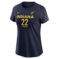 Women's Nike Caitlin Clark Navy Indiana Fever 2024 WNBA Draft Explorer Edition Player Name & Number T-Shirt