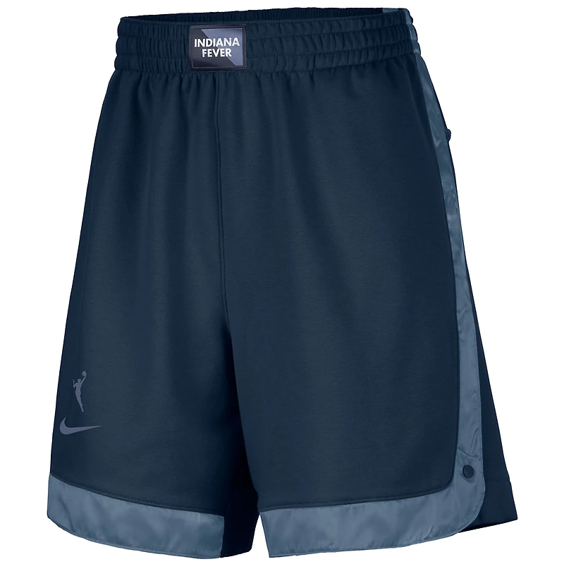 Women's Nike  Navy Indiana Fever Fly Basketball Tri-Blend Fleece Shorts