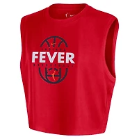 T-shirt court sans manches Nike rouge Indiana Fever 2026 authentique pour femme