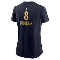 Women's Nike Sophie Cunningham Navy Indiana Fever Name & Number Explorer Edition T-Shirt