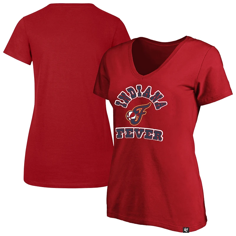 Women's Profile x 47 Red Indiana Fever Logo Lockup Plus T-Shirt