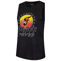 Women's Sportiqe Black Indiana Fever Rock & Roll Collection Turner Mineral Wash Tank
