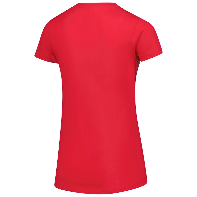 T-shirt Stadium Essentials Red Indiana Fever pour femme, troisième quart-temps
