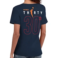 Women's Starter  Navy Indiana Fever WNBA 30th Anniversary Scoop Neck T-Shirt