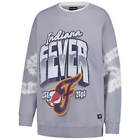 Sweat-shirt en polaire à double col gris Indiana Fever pour femme The Wild Collective
