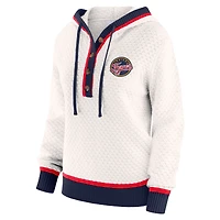Women's WEAR by Erin Andrews  Cream Indiana Fever Hooded Sweater