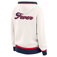 Women's WEAR by Erin Andrews  Cream Indiana Fever Hooded Sweater